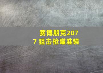 赛博朋克2077 狙击枪瞄准镜